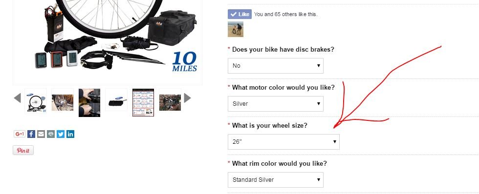 example of a Leeds Bikes product page