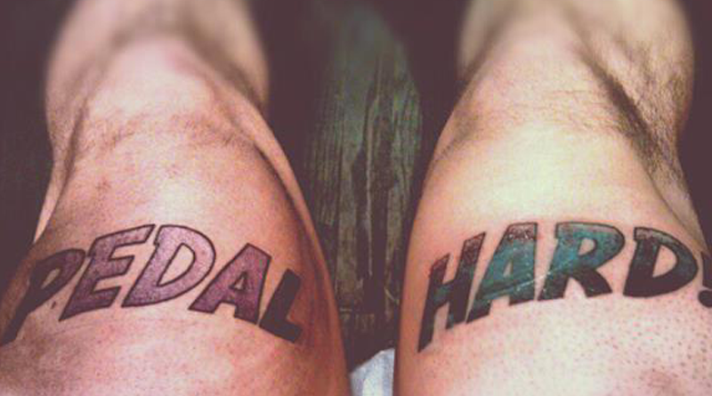 crazy bicycle tattoo