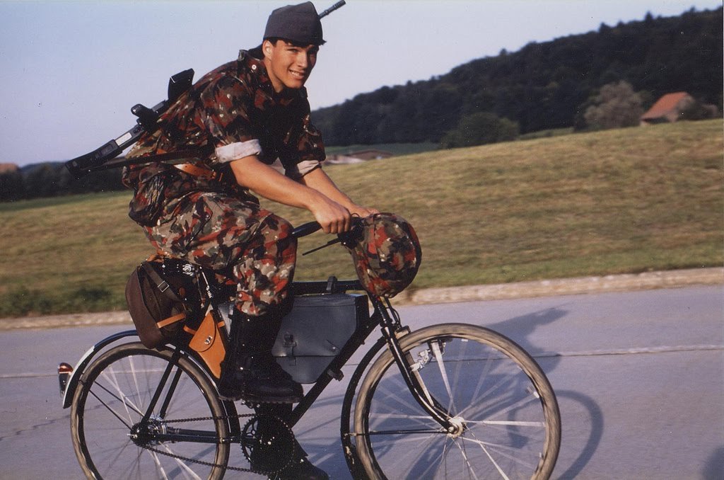 swiss army military bicycle infantry