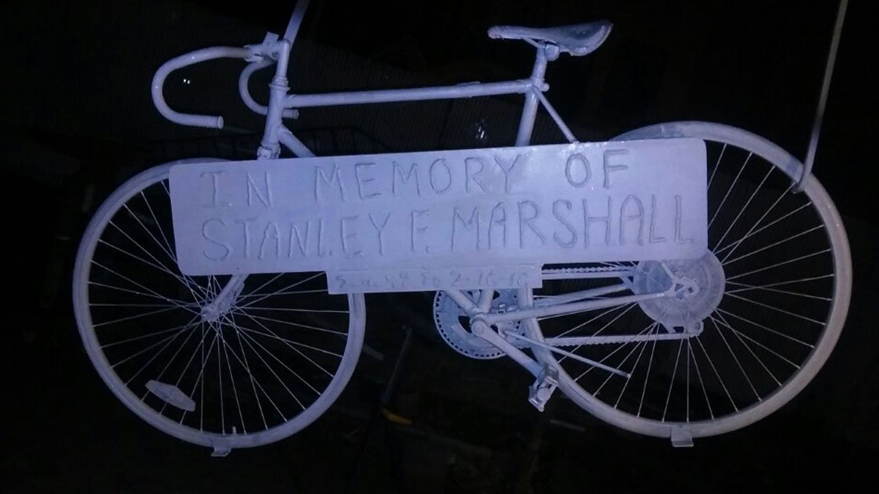 ghost bike memorial in new york city