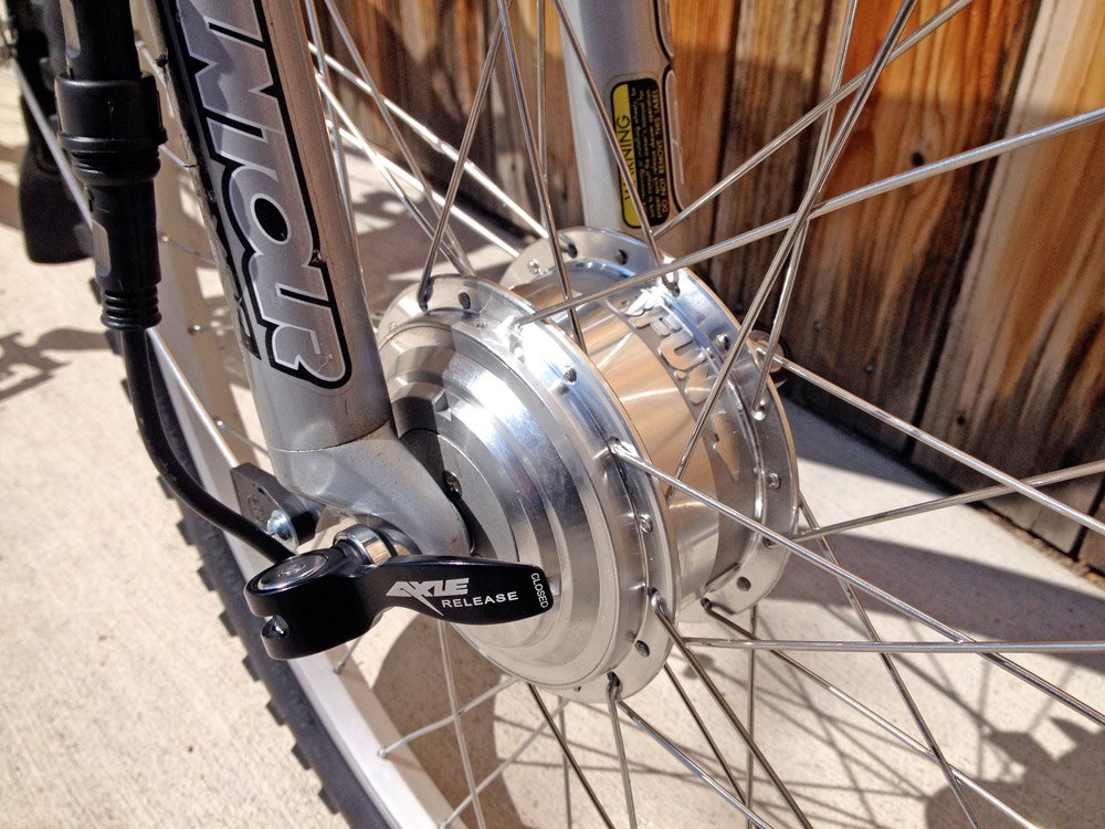 002__73789 Front 250 Watt 8FUN Geared Motor - PBJ E-Bike Kit